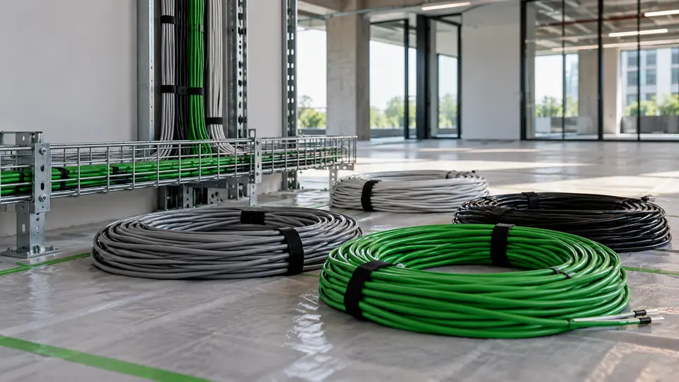 Cable Removal & Abatement equipment and setting