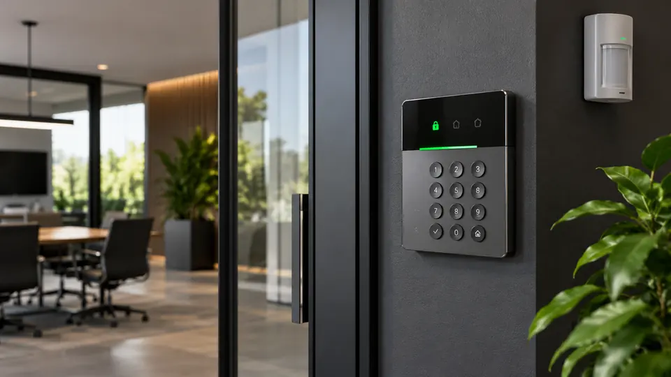 Commercial Alarm Systems equipment and setting
