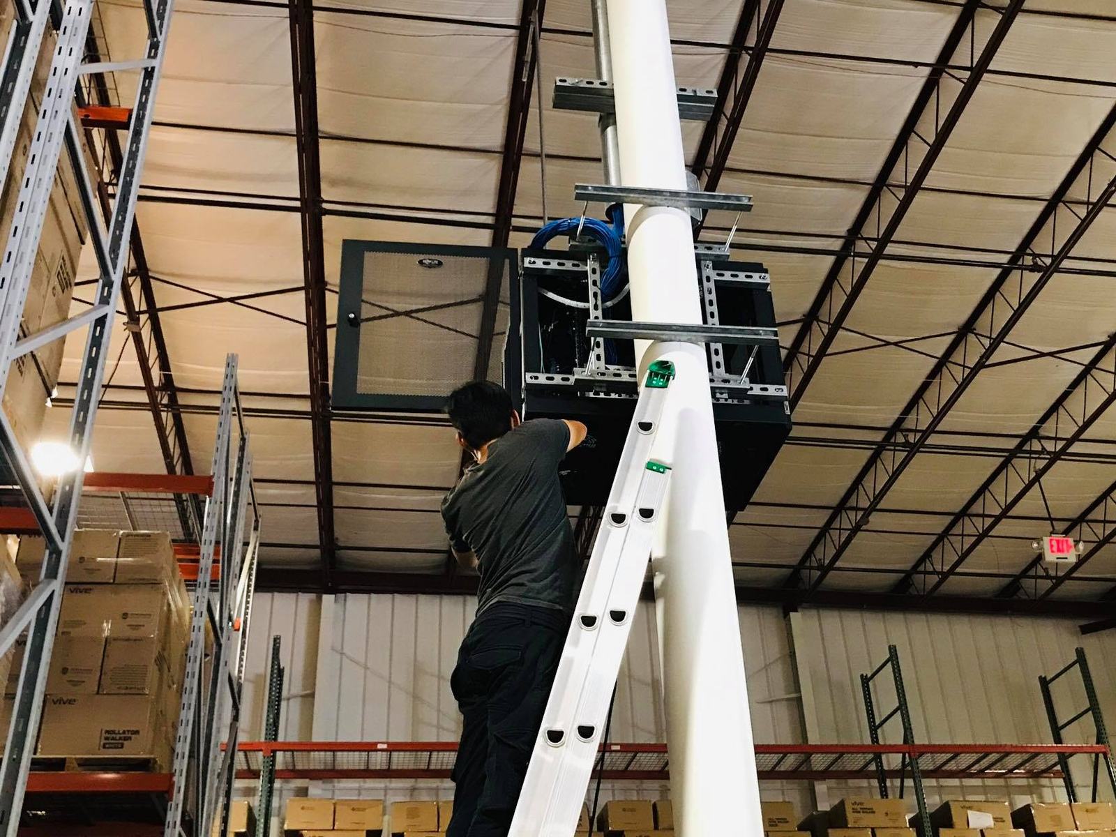 Ceiling-mounted wireless access point